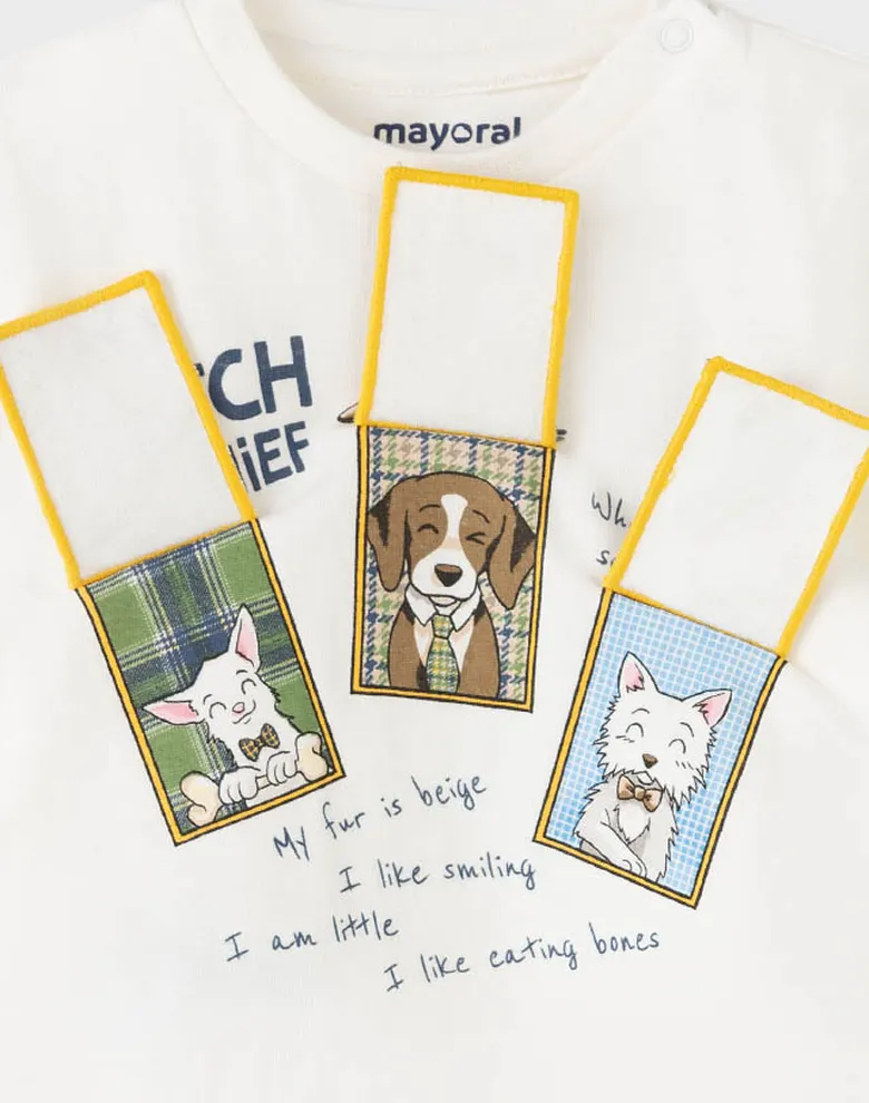 Дитячий лонгслів Mayoral молочний — Photo 8