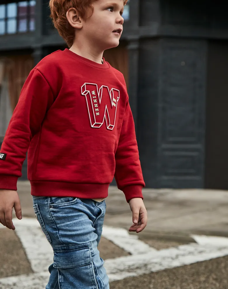 Дитячі джинсові штани Mayoral cargo denim блакитні — Photo 7