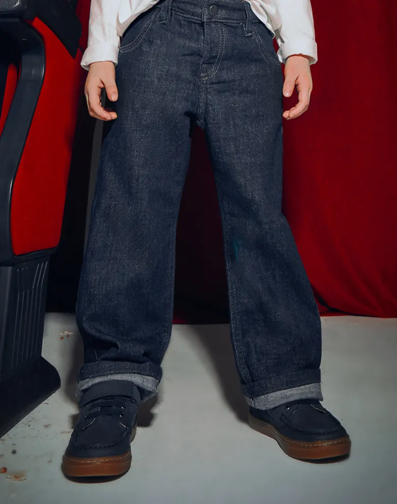 Дитячі джинсові штани Mayoral темно- сині slim fit — Photo 6