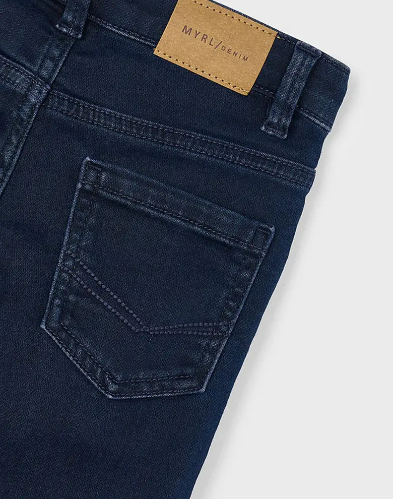 Дитячі джинсові штани Mayoral темно- сині slim fit — Photo 9