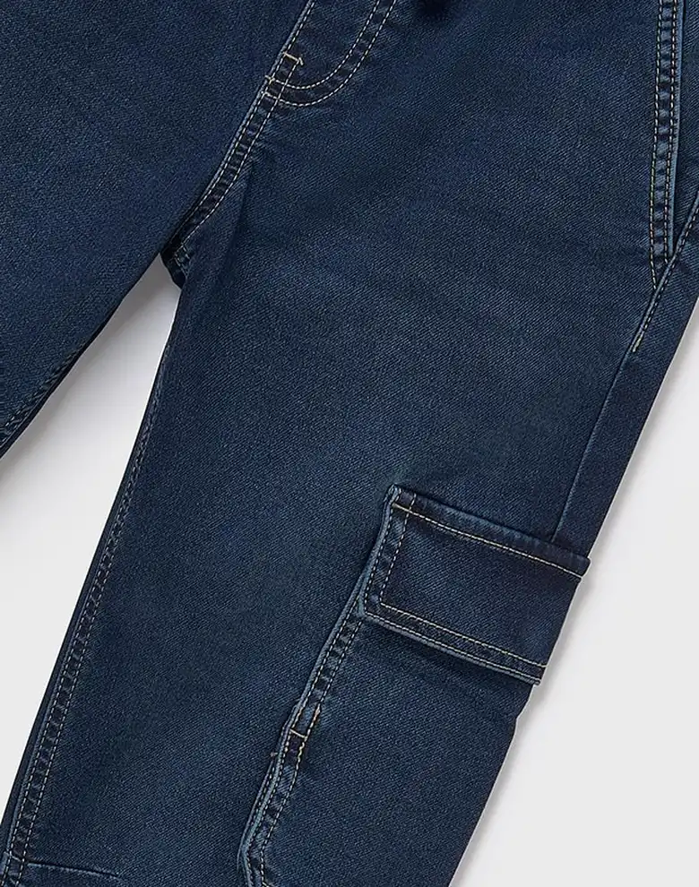 Дитячі штани Mayoral сині soft denim jogger — Photo 8