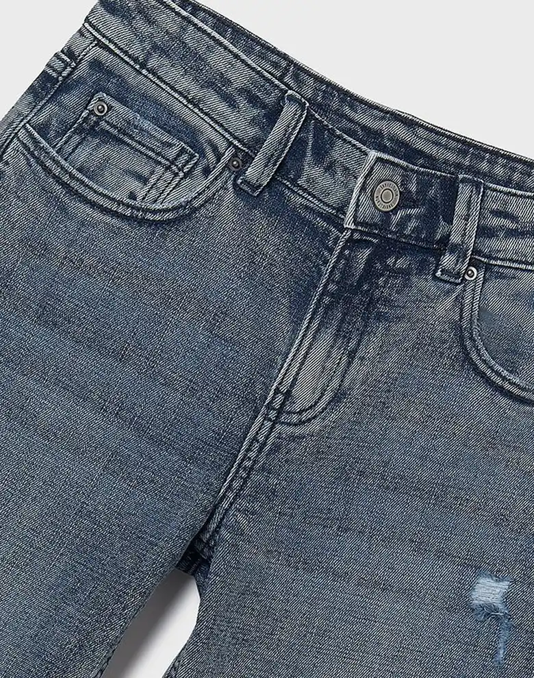 Дитячі джинсові штани Mayoral сині wide fit — Photo 8