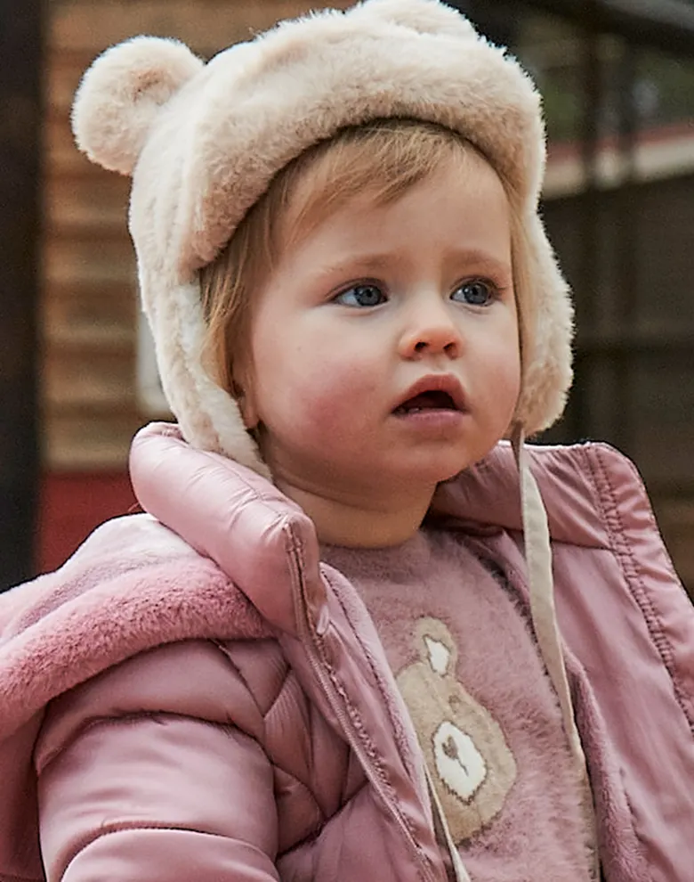 Дитячий комплект Mayoral: шапка і шарф пісочний — Photo 5