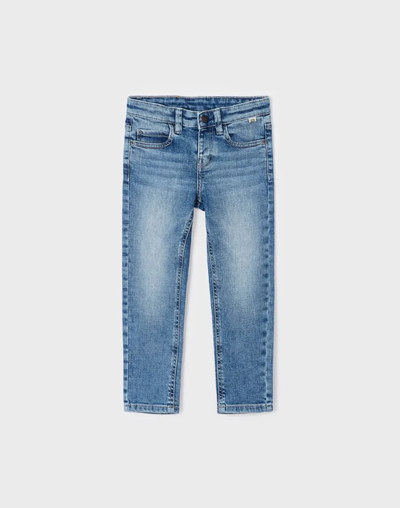 Дитячі джинсові штани Mayoral блакитні slim fit — Photo 6