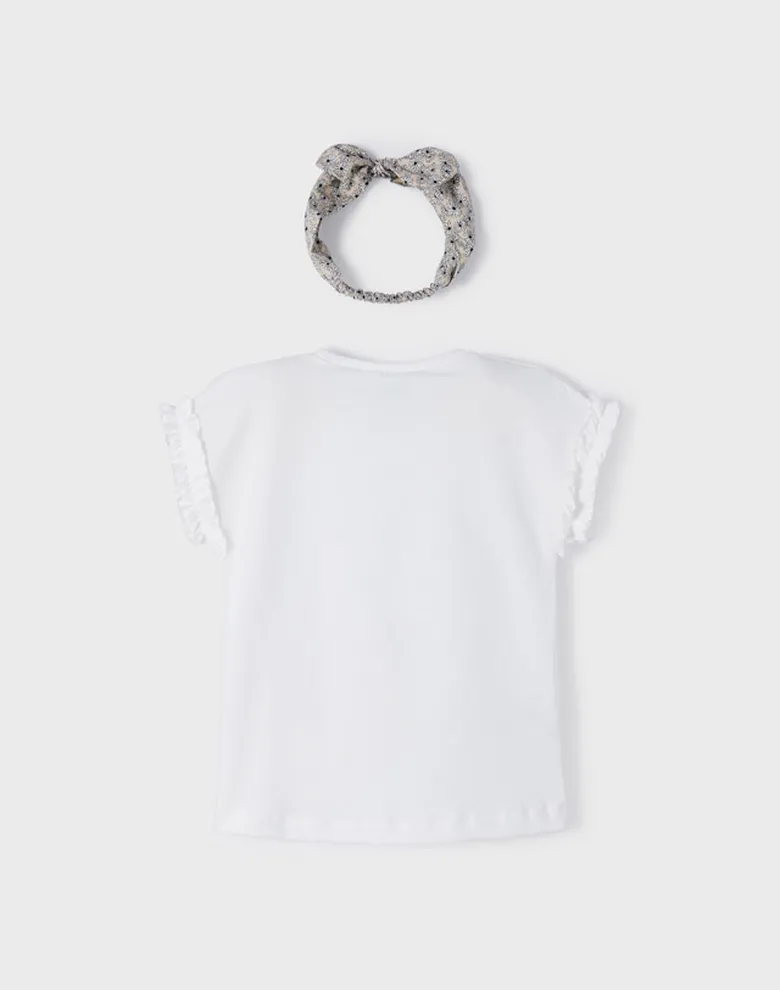 Дитяча футболка Mayoral кремова — Photo 8