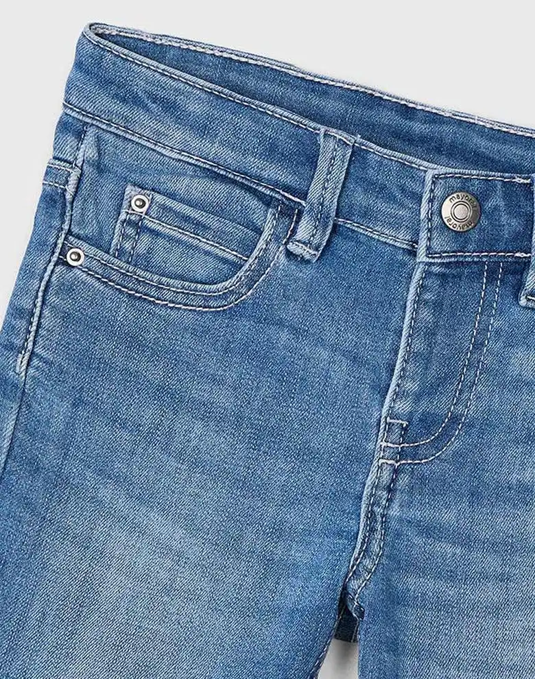 Дитячі джинсові штани Mayoral slim блакитні — Photo 9