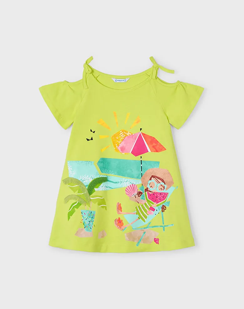 Дитяча сукня Mayoral салатова mini пряма — Photo 7