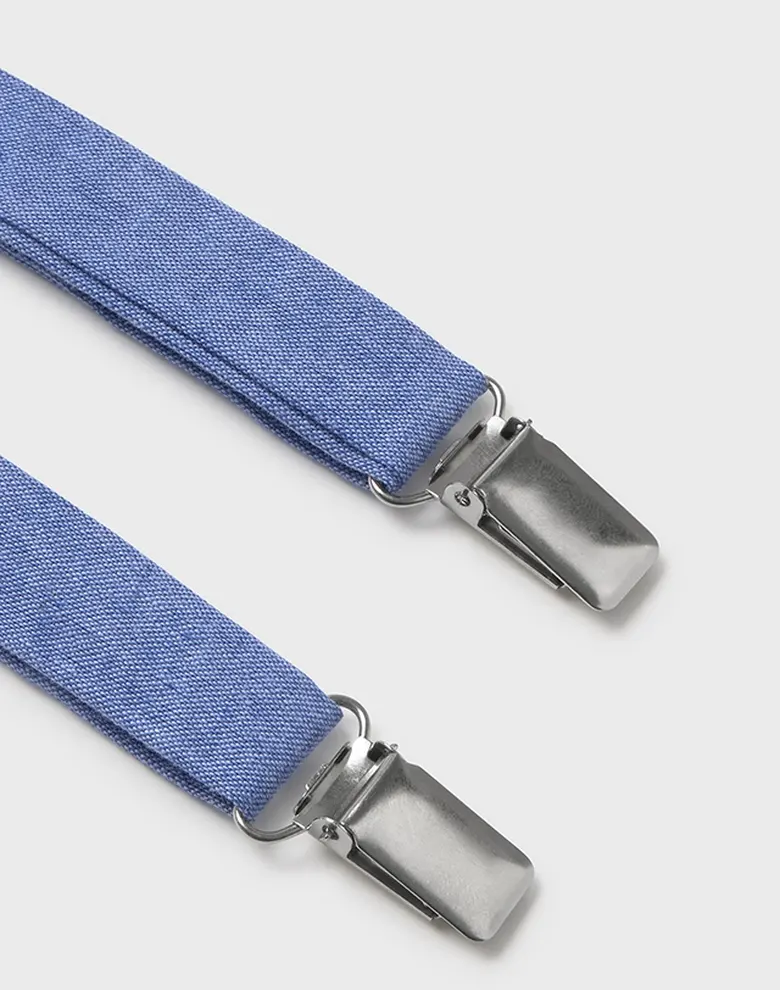Дитячі підтяжки з меликом Mayoral білі з синім — Photo 7