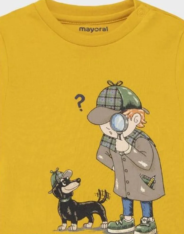 Дитячий лонгслів Mayoral жовтий — Photo 7