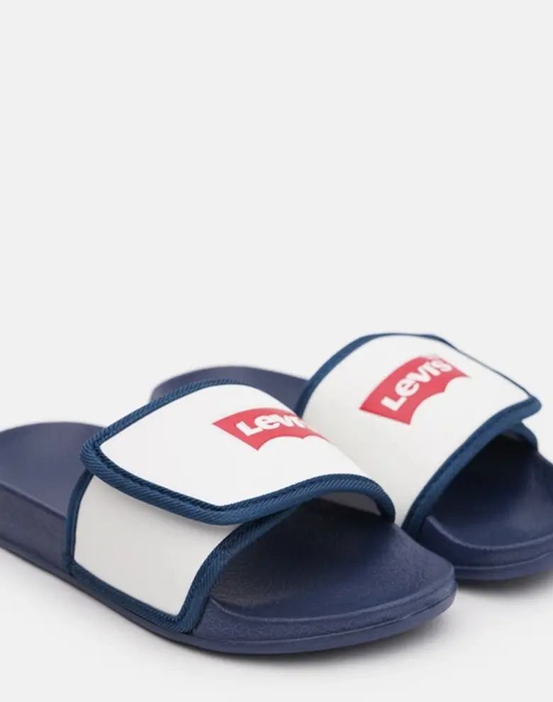 Дитячі шльопанці Levi's темно-синій/білий — Photo 5