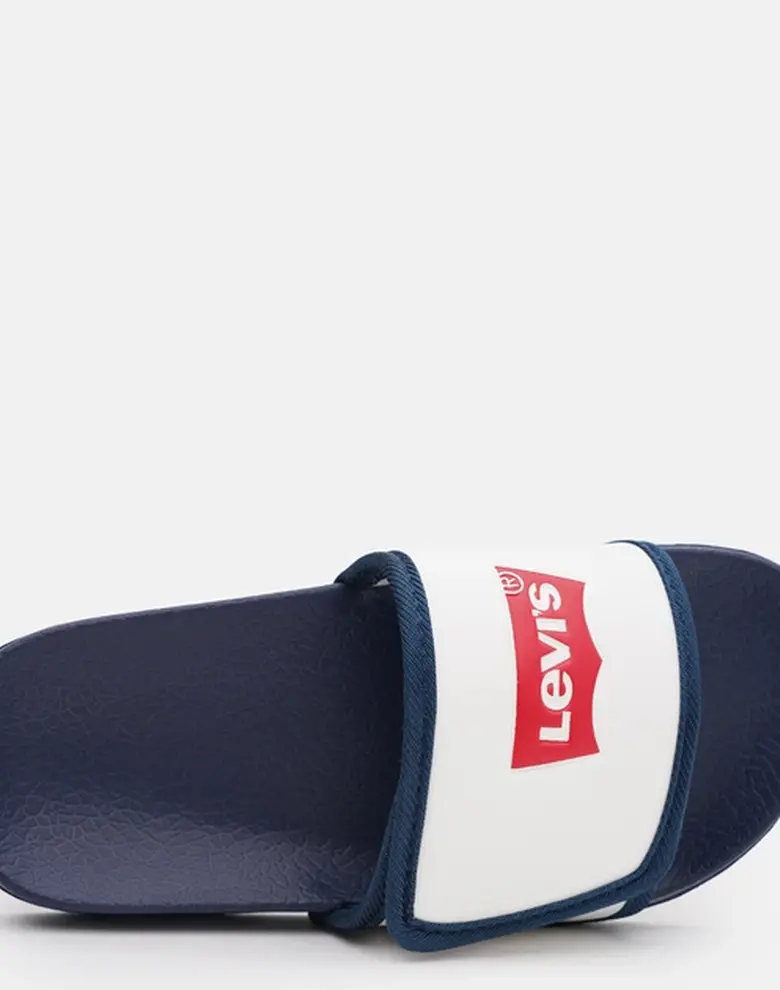 Дитячі шльопанці Levi's темно-синій/білий — Photo 9