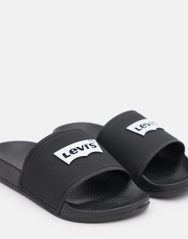 Дитячі шльопанці Levi's чорні — Photo 5