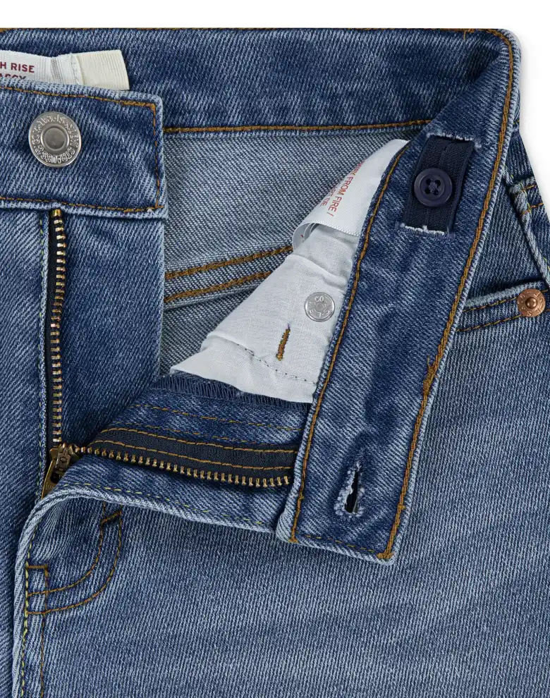 Дитячі джинсові штани Levi's блакитні — Photo 7