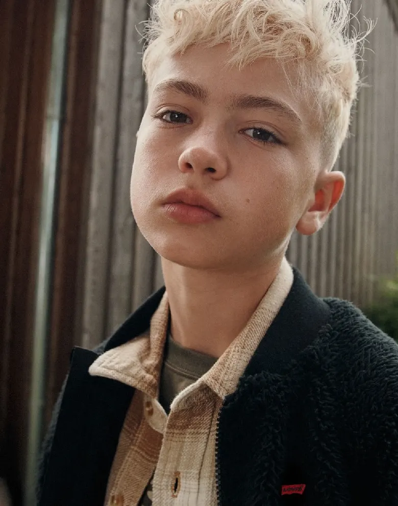 Дитяча куртка Levi's sherpa чорна — Photo 5