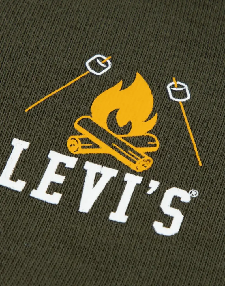 Дитячий комплект Levi's: штани, футболка і пуловер зелений — Photo 7