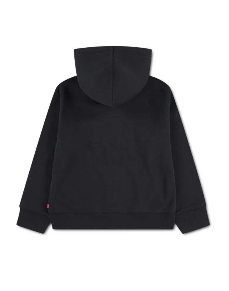 Дитячий пуловер Levi's чорний з капюшоном — Photo 6