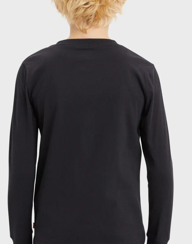 Дитячий лонгслів Levi's чорний — Photo 6