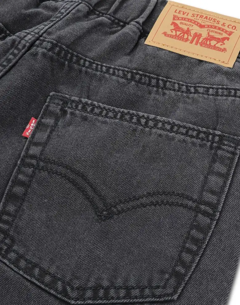 Дитячі джинсі штани Levi's чорні — Photo 7