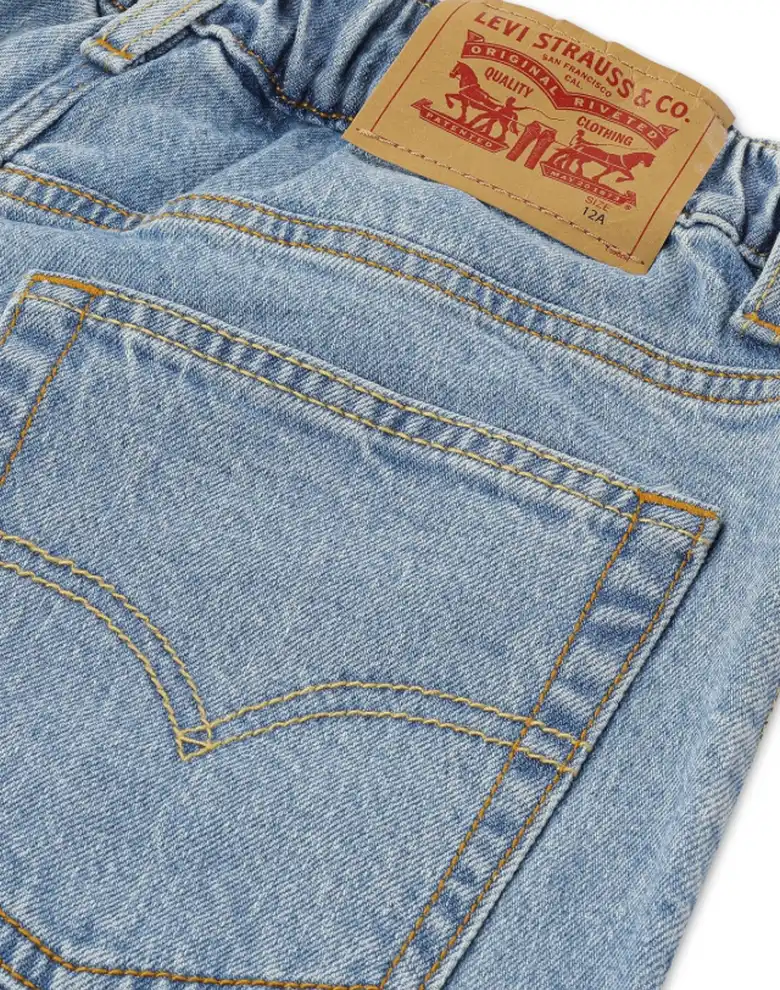 Дитячі джинсові штани Levi's BARREL сині — Photo 6