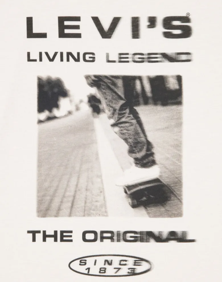 Дитяча футболка Levi's SKATE LEGEND кремова — Photo 6
