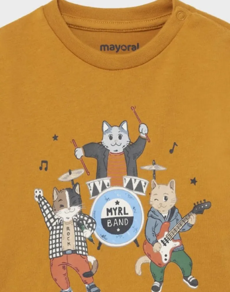 Дитячий лонгслів Mayoral коричневий — Photo 7
