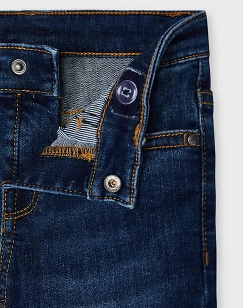 Дитячі джинсові штани Mayoral сині slim fit — Photo 7