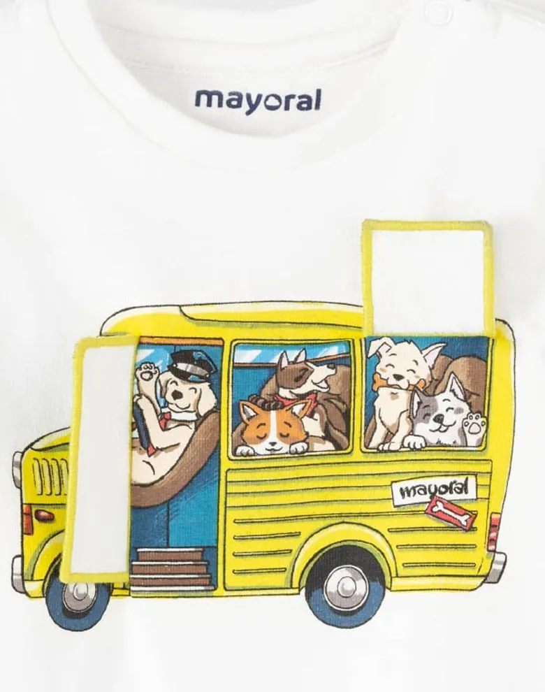 Дитячий лонгслів Mayoral молочний — Photo 8