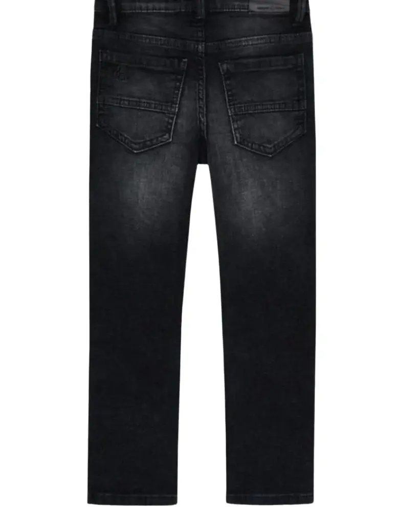 Дитячі динсові штани Mayoral чорні slim fit — Photo 7