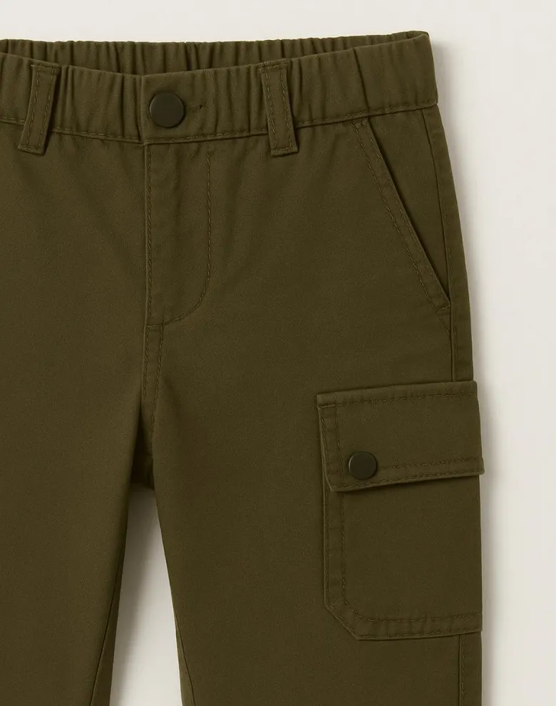 Дитячі штани Mayoral зелені chino cargo — Photo 6