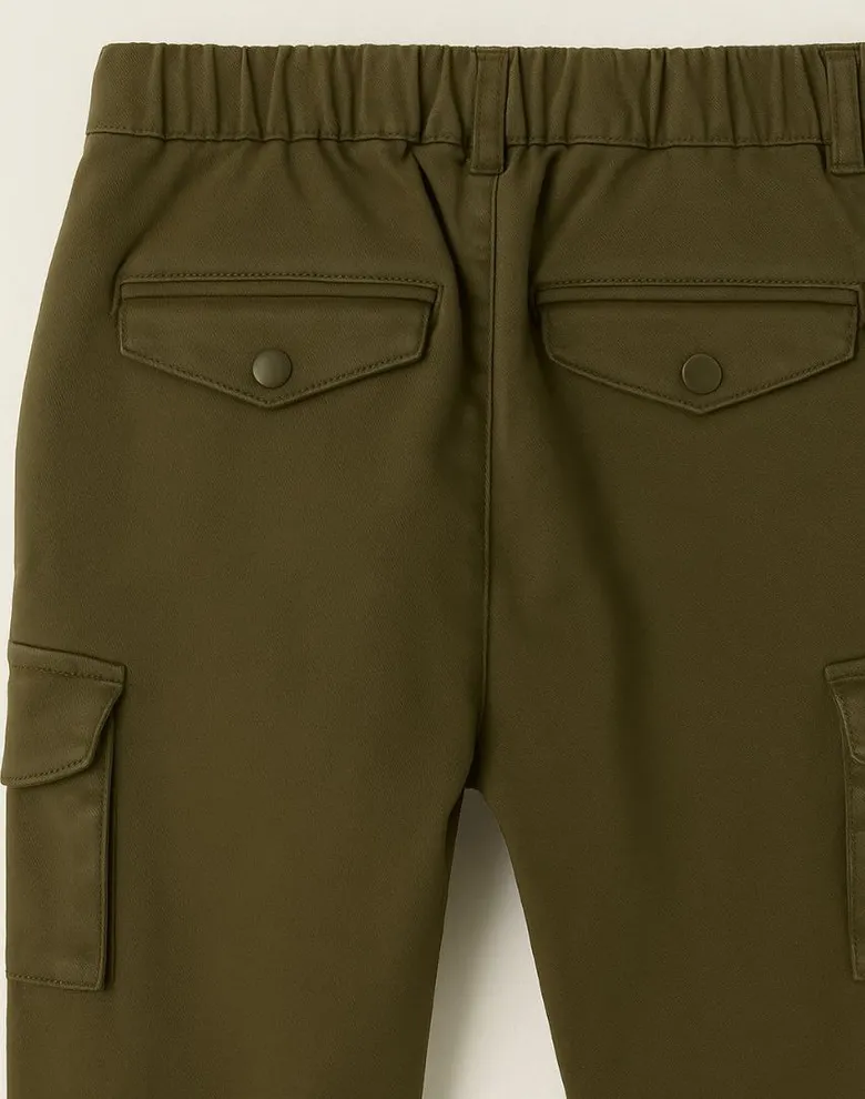 Дитячі штани Mayoral зелені chino cargo — Photo 7