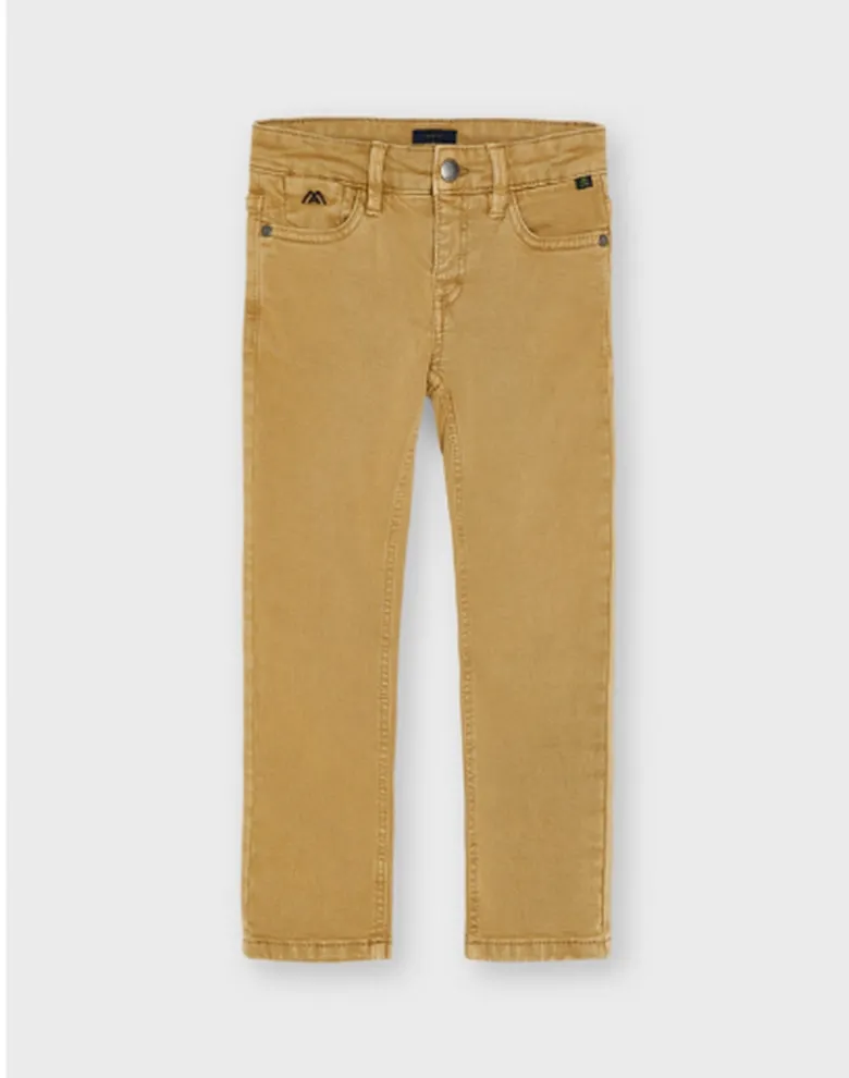 Дитячі штани Mayoral світло-коричневі skinny fit — Photo 5