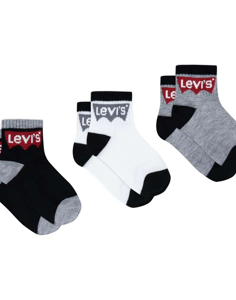 Дитячі шкарпетки Levi's чорні 3pack — Photo 6